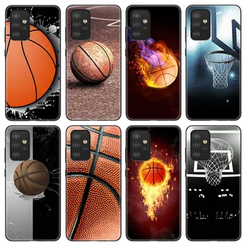 Basketbola Grozs Tālrunis Case For Samsung Galaxy A12 A22 A21S A02S A31 A32 A50 A51 A70 A71 A72 A11 A10S A20S A30S A52 S 5G Vāciņu