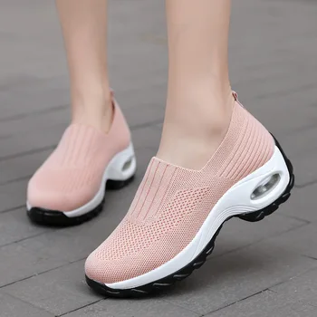 Slip-On Sievietes Kājām Ortopēdisko Diabēta Dāmas Platforma, Mūļu Acs Vieglas Čības Ķīlis Sieviešu Sneaker