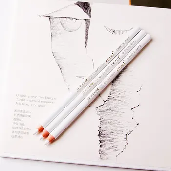 3pcs/set White Ogli, Zīmuli Skice Hightlight Pildspalvas Balti Zīmuļi Gluda Mākslas Zīmēšanas Uzdevumu Rīki
