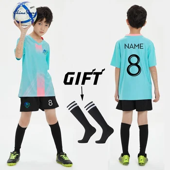 bērnu Futbola Svīteri Tracksuit Studentu Futbola Sporta Tērpi Bērniem PlayBall Sporta apģērbu Komplekti Zēniem Futbola Komplekti, Zeķes