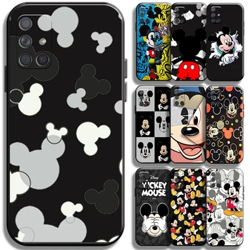Jaunu Disney Mickey Minnie Mouse Samsung Galaxy A71 A71 5G Telefonu Gadījumā Aizmugurējo Korpusa Vāciņu, Coque Šķidra Silīcija Gadījumos Soft