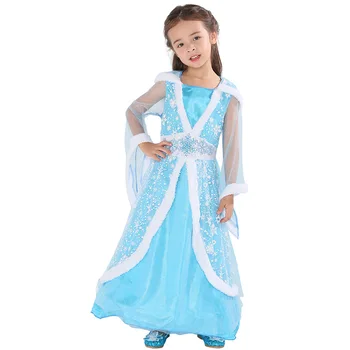 S M L Ziemas Princese Meitene Kleitas Halloween Bērniem Pasaku Princese Cosplay Iedomātā Puse Bērnu Apģērbs