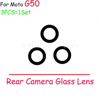 10PCS Par Motorola Moto G10 valstu grupas G20 G30 G50 G60 Atpakaļ Aizmugurējo Kameras Objektīvu, Stikla Vāks Ar Līmi, Uzlīmes Remonta Daļas
