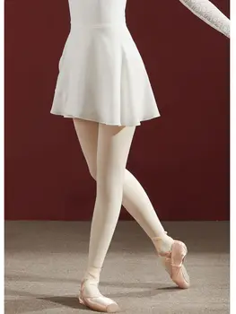 Baleta Deju Apmācību Svārki Sieviešu Īsās viengabala Šifona Svārki Pieaugušo Balerīna Prakses Dancewears Sieviešu Kostīmi S22021