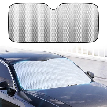 Auto Piederumi Auto Saules Ēnā Segtu Block UV Automašīnas Vāciņu saulessarga Ēnā, Anti-UV Aizsardzības Auto Locīšanas Vējstikla