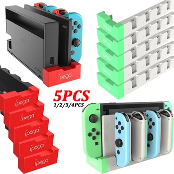 5-1GB Nintendo Slēdzis Prieks-Con Kontrolieris Lādētāju Doka Stacijas Turētājs Spēle Kontrolieris Atbalsta Doks Uzlāde ar USB2.0