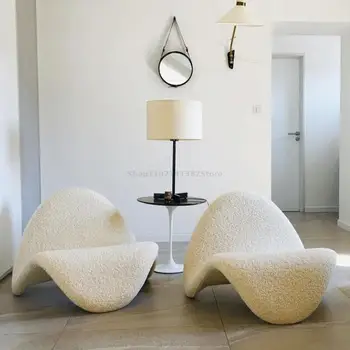 Skandināvu Dizaineru Slinks Susan Gadījuma Recliner Ins Mēles Dīvāna, Krēsla Post-modern B&B Parauga Istaba Balkons Pasūtījuma Dīvāns