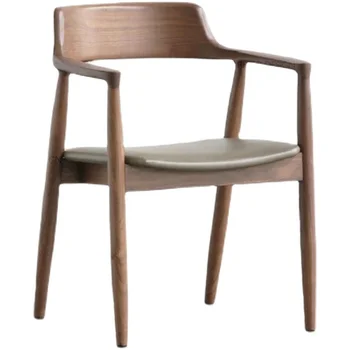 Vienkārša atpūtas krēsla restorāns, galda, krēsla Hirosimas krēsla atzveltni office home Ziemeļvalstu masīvkoka ēdamistabas krēsls