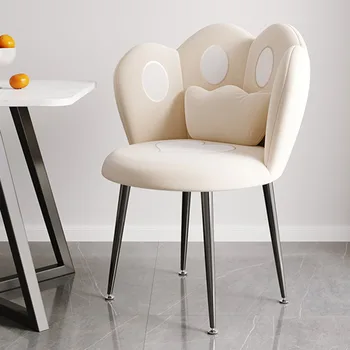 Mūsdienu Ērti Ēdamistabas Krēsli Metāla Kājām Dizainers Banketa Ultravieglajiem Krēsli, Lēti Atpūtas Viena Sillas Interjera Mēbeles