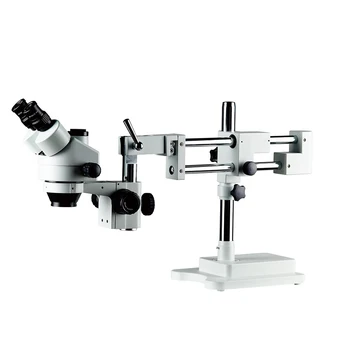 Tālummaiņas Vienlaicīgi Fokusa Garums Trinokulara Stereo Mikroskopu, 7-45X Stereo Mikroskopu, Metāla Glāžu Turētājs Rotaslietas Identifikācijas
