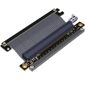 1x PCIe 3.0 x16 Stāvvadu Kabeļu RTX3090 RX6800xt Grafikas Karte ITX A4 PC Gadījumā PCI-E 3.0 16x Dubultā Apgrieztā Paplašinājuma Adapteris