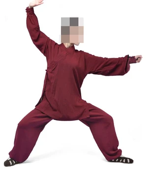 20color UNISEX VEĻA Taoist tai chi tērpi kung fu apģērbu meditācija wudang Cīņas mākslas formas, tumši sarkana/zila/zaļa
