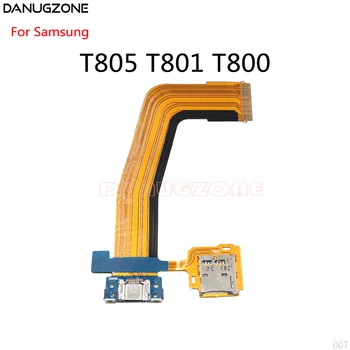 Oriģinālais USB Uzlādēšanas Doka Savienotājs Maksas Valdes Flex Kabelis Samsung T805 T800 T810 T815 T380 T385 T390 T395 T510 T515 T387