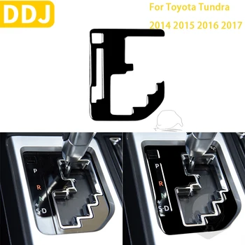 Toyota Tundra 2014 2015 2016 2017 2018 Piederumi Auto Plastmasas Melns Interjers Pārnesumu Indikators Rāmis Melns, Uzlīmes Apdare
