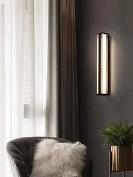 TV fona sienas lampas luksusa vara kristālu villa dzīvojamo istabu, koridora ielas lampas guļamistabas gultas lampa