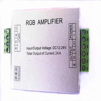 LED RGB Pastiprinātājs 24.A LED Kontrolieris DC12-24V 5050 3528 RGB LED Strip Gaismas augstākās Kvalitātes, Lēti Un Karstā 1gab.