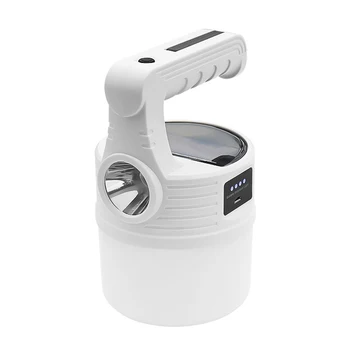 LED Saules Kempings Gaismas USB Rechargable Nakts Lampas 10 Režīmi Ūdensizturīgs Āra Ārkārtas Roku Gaismas izdzīvošanas instruments