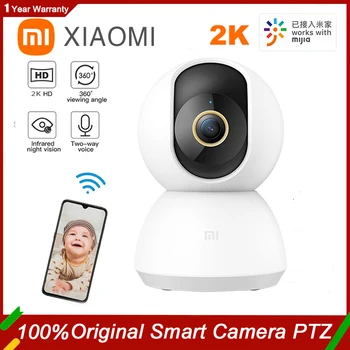 Xiaomi Mi 360° Mājas Drošības Kameru Mijia Smart IP Kameras 2K 1296P Video Baby Monitor AI Smart Videokamera Aizsargātu Home Security