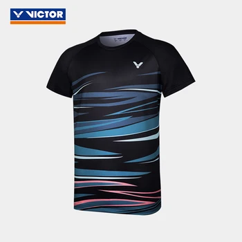 sākotnējā viktors adīšanas īsām piedurknēm badmintons jersey sporta apģērbi sporta t-krekls, T-10031