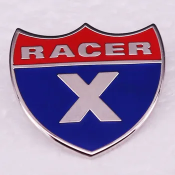 RACER X Žetons Cieto Emaljas Pin Biker Rider Dāvanu