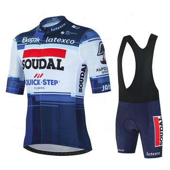 Soudal Quick Step 2023 Vasarā Riteņbraukšana Jersey Uzvalks Vīriešu Elpojošs Kalnu Velosipēdu Apģērbs, Velosipēdu Kalnu Maillot Ropa Ciclismo