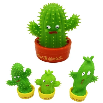 Radošā Smieklīgi Kaktuss Pull Spēlēt Stress Atvieglojums, Ventilācijas Rotaļlietas Smieklīgi Vārda Mīksta TPR Deformācijas, Rotaļlietas, Bērnu Dāvanu Izspiest Rotaļlietas