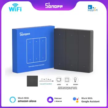 SONOFF M5 Pārmijnieks WiFi Smart Switch Smart Home 80/86/120 Tips 1/2/3 Banda ES/ASV Sienas Slēdzis Ewelink Alexa, Google Home Alise