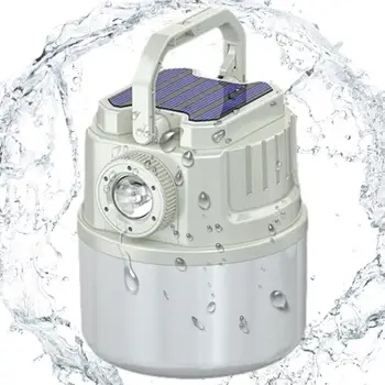 Saules Kempings Gaismu Uzlādējams kabatas Lukturītis IPX6 Ūdensizturīgs Telefona Lādētāju Atmosfēras Elektrisko Lāpu Ar 4 Gaismas Režīmi