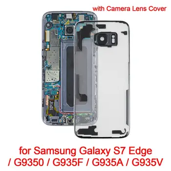 Galaxy Pārredzamu Akumulatoru Atpakaļ Vāciņu+Kameras Objektīva Vāciņš Samsung Galaxy S7 Edge/S7/S8/S8 +/S9/S9+/S10/ S10+/S10e/Piezīme 10