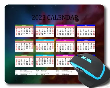 2023 Kalendāra Peles Paliktņa,Gaisma, Ventilators Kritums Zaļo Staru Gaming Mouse Pad