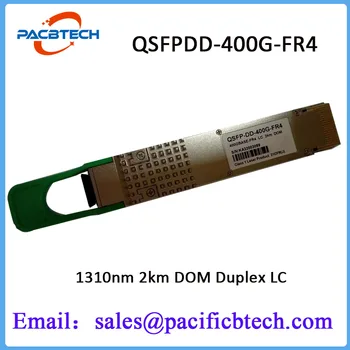 400GBASE-FR4 QSFP-DD PAM4 1310nm 2km DOM Duplex LC SMF Optiskais Transīvers Cisco QDD-400G-FR4-S Saderīgu