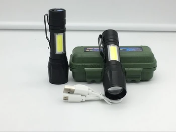 200pcs COB mazs lukturis LED mini multi-function saules lukturīti, pildspalvu turētājs darbi gaismas pusi, gaismas lukturīti