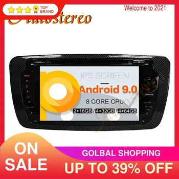 Android9 Octa Core Auto DVD Atskaņotājs, Multimediju Atskaņotājs, GPS Navigācijas SEAT IBIZA 2009. - 2013. gadam Auto Radio Vadītājs Vienību IPS Ekrānu DSP