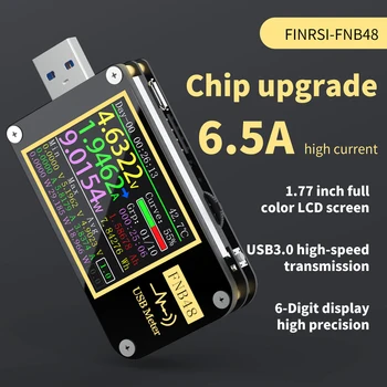 FNIRSI PD Izraisīt Voltmetrs Ammeter Pašreizējo un Voltmetrs USB Testeri QC4 + PD3.0 2.0 Ātrās Uzlādes Protokola Jaudas Testeri Rīks