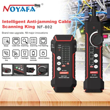 NOYAFA NF-802 Multi-funkciju Kabeļu Testeri Un Tracker RJ11 RJ45 Cat5 Cat6 LAN Ethernet Tālruņa Vadu Finder Poe Tests