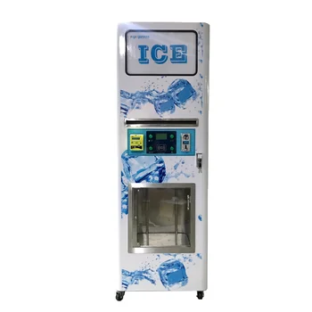 Āra Ledus Automāts Auto Iepakošanas Ice Cube Maker Pasūtījuma Automāts Touch Screen Kiosks