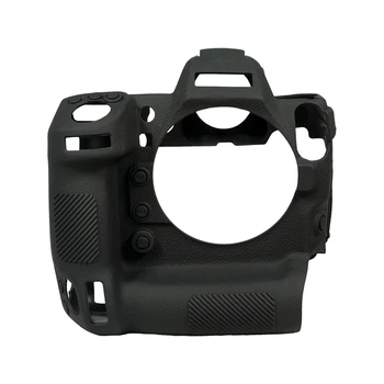 Līčija Tekstūra Aizsardzības Gadījumā, Silikona Aizsargapģērbs Lietā Piemērots Nikon Z9 Mirrorless Kameru Melns