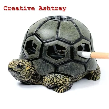 Bruņurupucis Gliemeža Formas pelnu trauku, 1-gabals, kas, Karikatūra Dizains, Radošums, Roku Apdare, Nerūsējošā Tērauda, Pretvēja Vāciņu