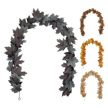 Simulācijas Rotangpalmas Sienas Karājas Reāli Mākslīgās Zīda Rudens Lapas DIY Aksesuārus, Maple Leaf Vīnogulāju Halloween Dekorēšanai Grupa Krājumi
