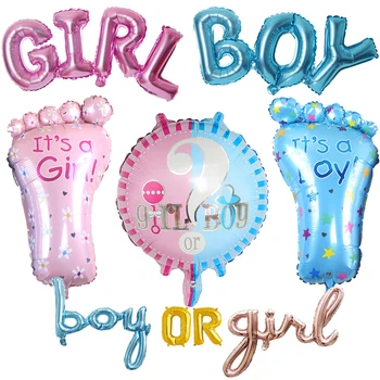 Zēns Vai Meitene Dzimumu Atklāt Puse Baloni Dzimumu Atklāšana Tēmu Puse, Dekoratīvas Folijas, Kas Ballon Baby Dušas Piederumi Apdares