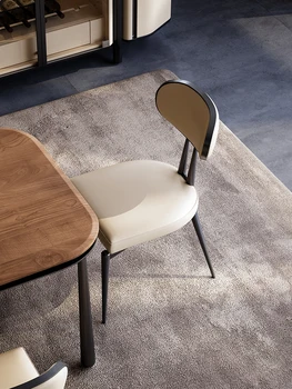 Gaismas Luksusa Ēdamistabas Krēsls Modernā Vienkāršu Gadījuma Krēslu Dzīvojamā Istaba Premium Ēdamistabas Krēsls Dizainers Backchair