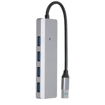 4 in 1 USB Hub Alumīnija Sakausējuma Ātri Pārvades Labs Siltuma Izkliedi USB 3.0 Portu Expander dokstacija karstā